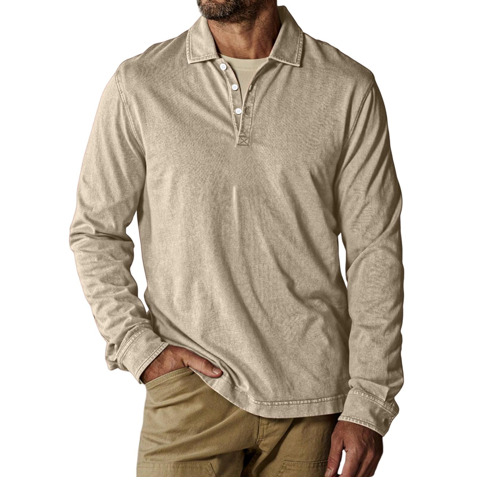 

Мужская свободная повседневная толстовка с длинными рукавами, лацканами и застежкой-молнией XXL хаки