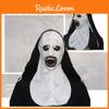 Skrämmande Halloween Latex Nun Mask Spöklik Och Skräckinjagande Skräckfilmsinspirerad