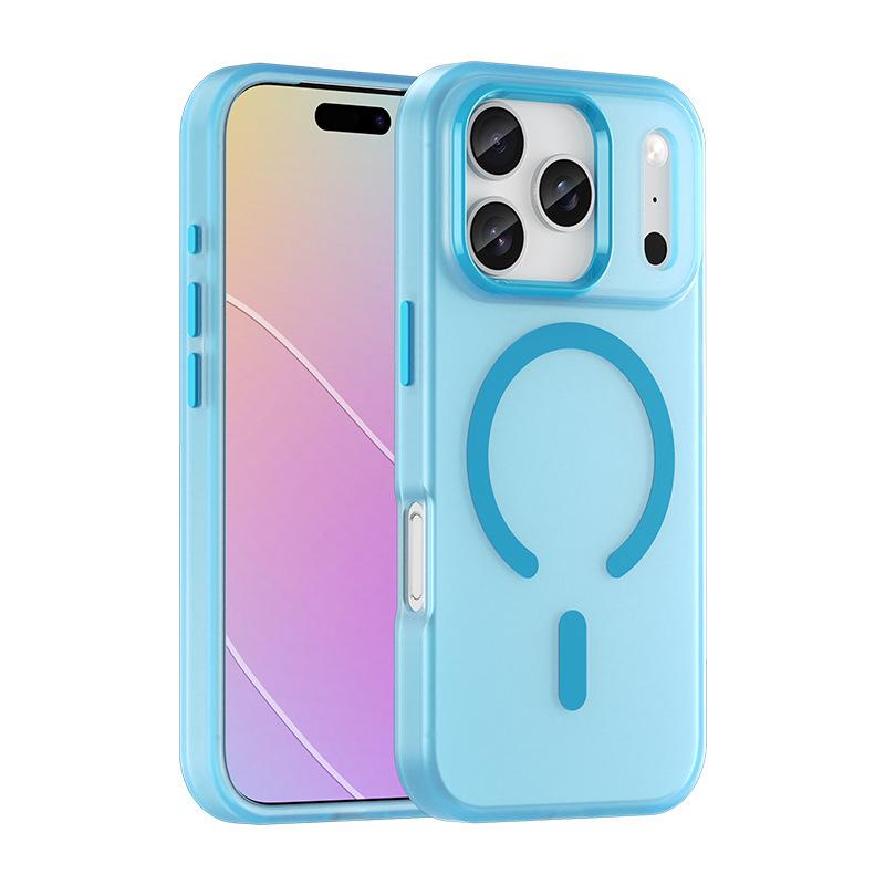 Applicable to Apple iPhone17Pro matte magnetic mobile phone case Samsung S25 matte skin feeling Xiaomi 15 protective case