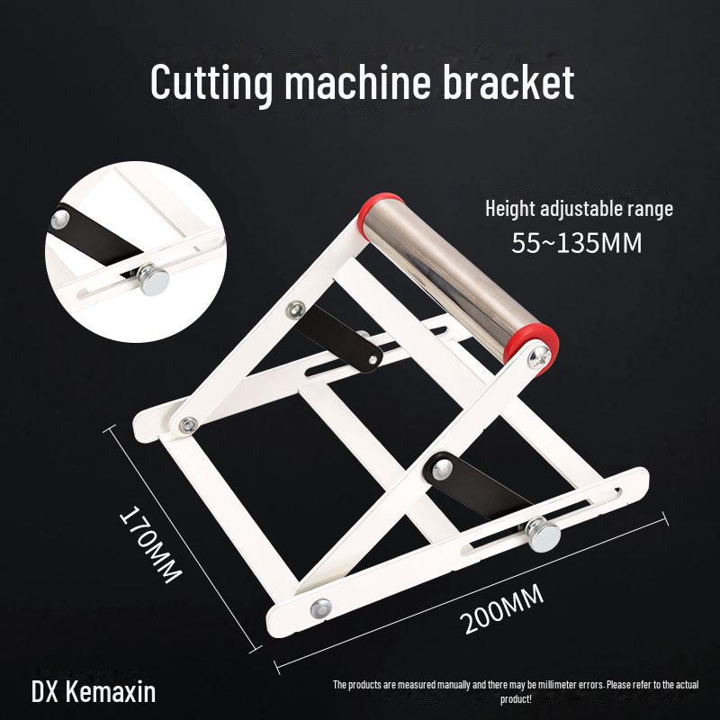Adjustable Lifting Stainless Steel Cutting Machine Bracket, Foldable Support Frame for Unloading.