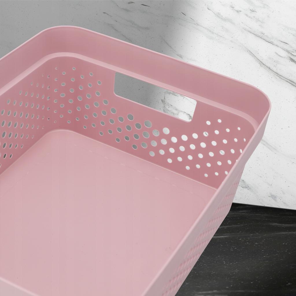 Curver Basket Container Box Lid Set of 3x