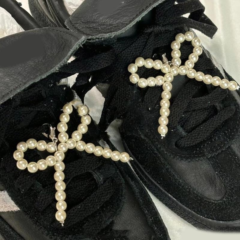 Elegant Bowknot Shoe Charm for Women Bag Pendant Shoes Decoration Fashionable and Stylish Shoe Accessory
