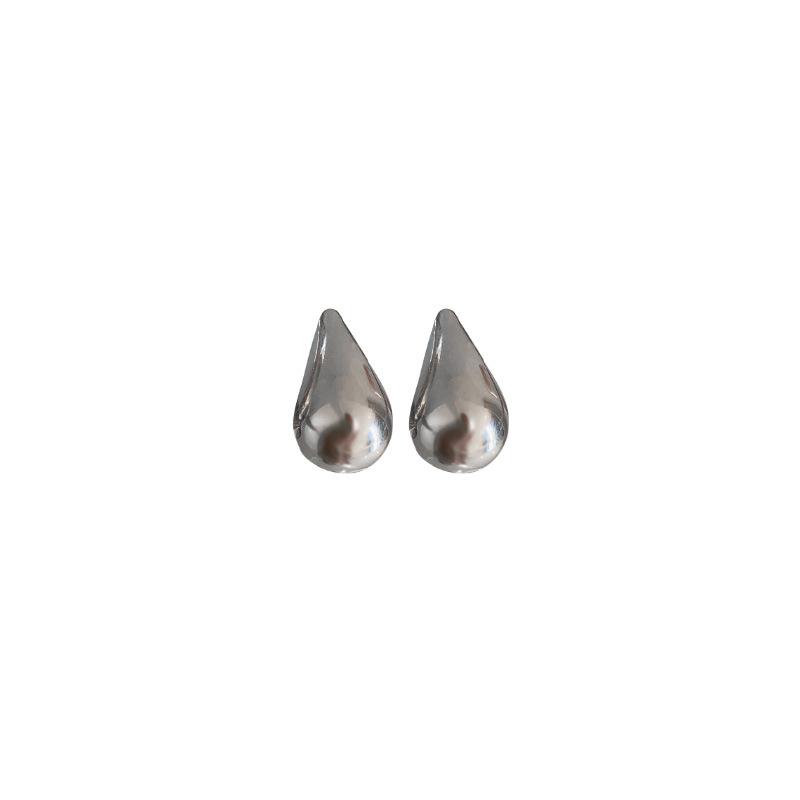 Silver Needle Water Drop Doudou Geometric Earrings European and American Personality Design Sense Earrings Niche Simple Metal Wind Earrings