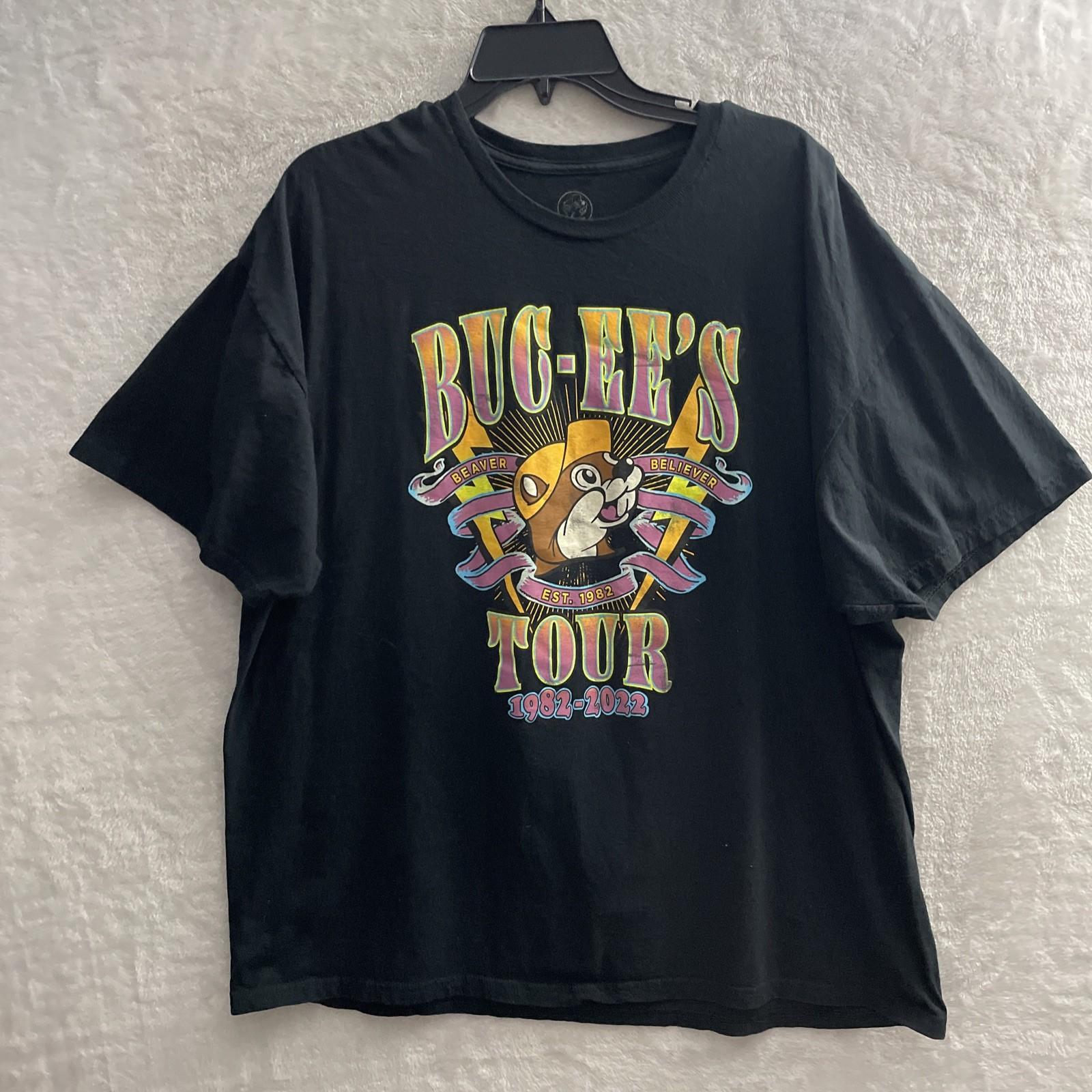 Buc ee s Mens T Shirt Black Graphic 2XL Cotton Crew Neck Short Sleeve Pullover S разноцветный