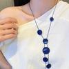 Irregular Round Tassel Wax Cord Necklace - Elegant, Fashionable, and Versatile for Women