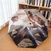1pc Legendary John Wayne Umbrella Portable Folding Umbrella Iron Frame Hole Bone Structure Outdoor Home Umbrella