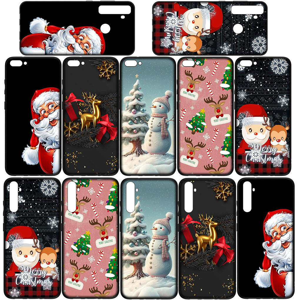 Phone Case for Samsung Galaxy S25 S24 S23 iPhone 16 15 Xiaomi Redmi Note 14 13 12 16E X 11 Pro Max OPPO Moto A3 Huawei Gift Merry Christmas Tree Cover
