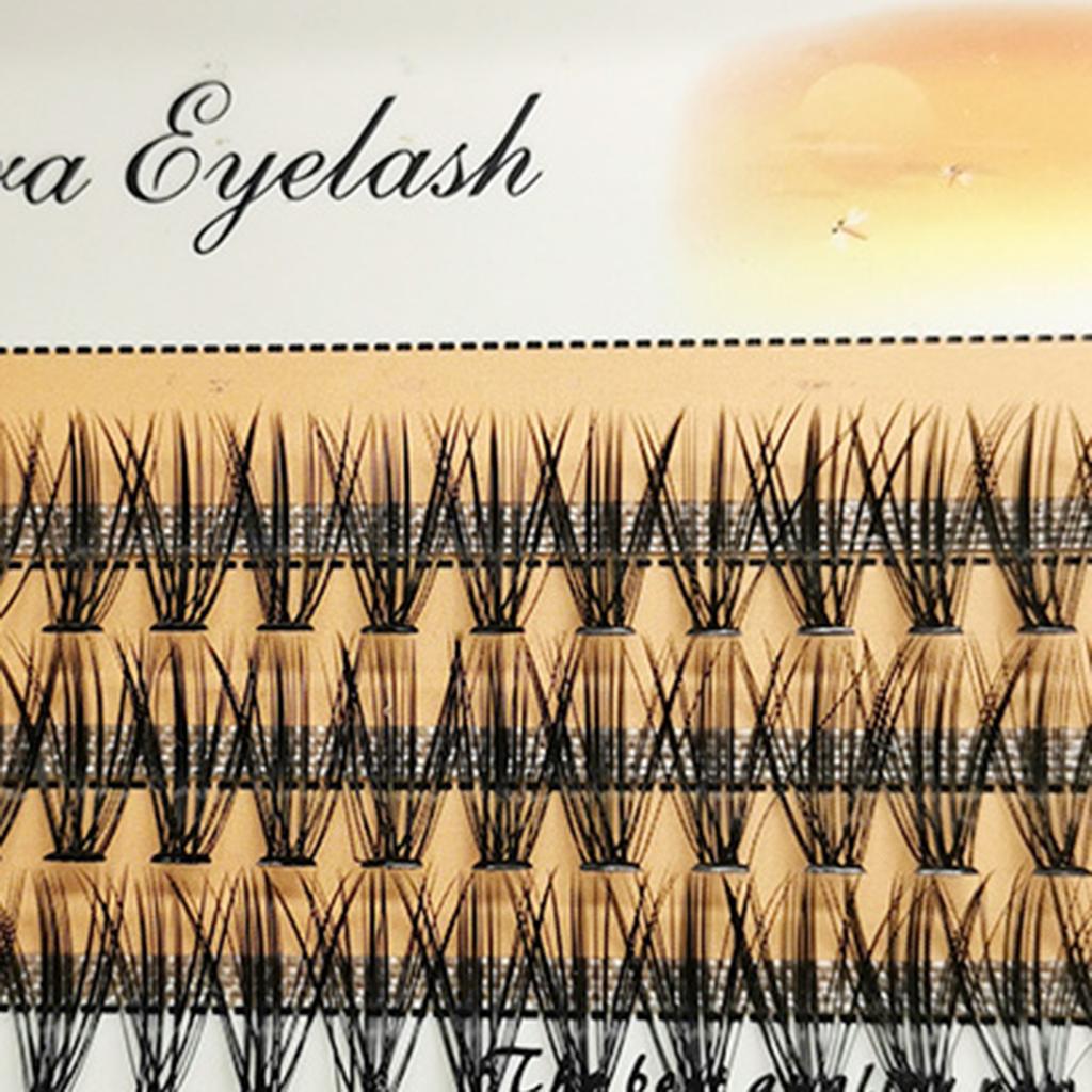 მოდური წამწამები ხვეული მარტივი საოპერაციო მინი კლასტერული მაკიაჟის ხელოვნური