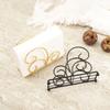 Elegant Golden-Finish Steel Napkin Holder with Swirling Design - Ideal for Kitchen & Dining Table Decor, Perfect for Home, Hotels, Cafes, and B&Bs