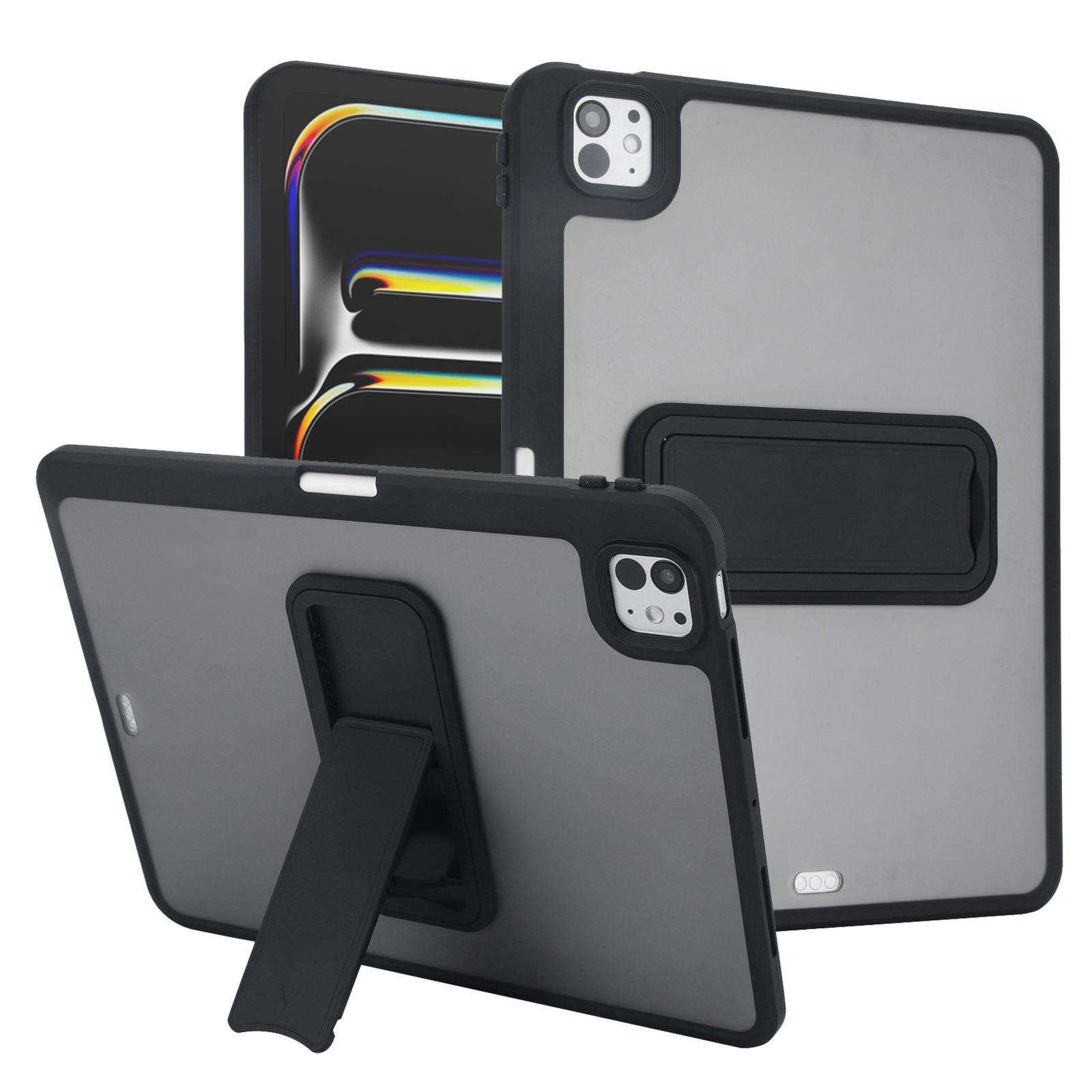 Beschermhoes met Penhouder en Opvouwbare Stand voor iPad Pro Air 5 6 7 8 9e 10e 11 Funda 10.2 10.9 Mini iPad Mini 4 5 zwart