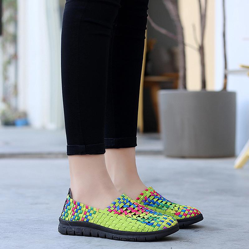 Summer Women Sneakers Comfort Casual Nurse Plus Size Flats Loafers Soft Beach Walking Sports Shoes Lightweight Slip On