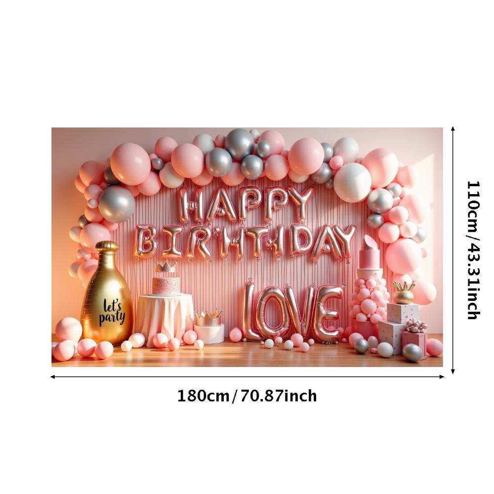 Banner Folienballons Kinderparty Party-Hintergrund Tortendekoration Partydekoration Für Eventdekoration