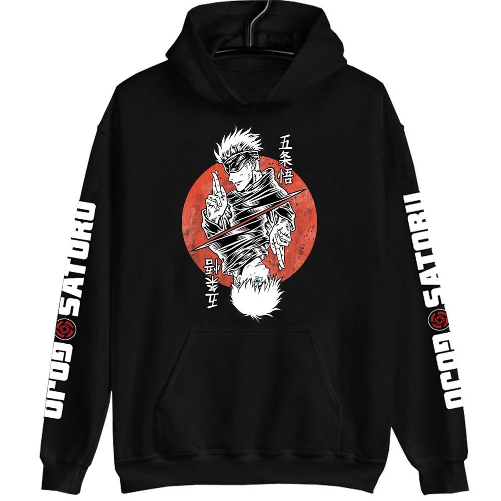 

Anime Jujutsu Kaisen Print Graphic Hoodies Vintage Oversized Hooded Sweatshirt Long Sleeves Hoodie Men Women Clothes S