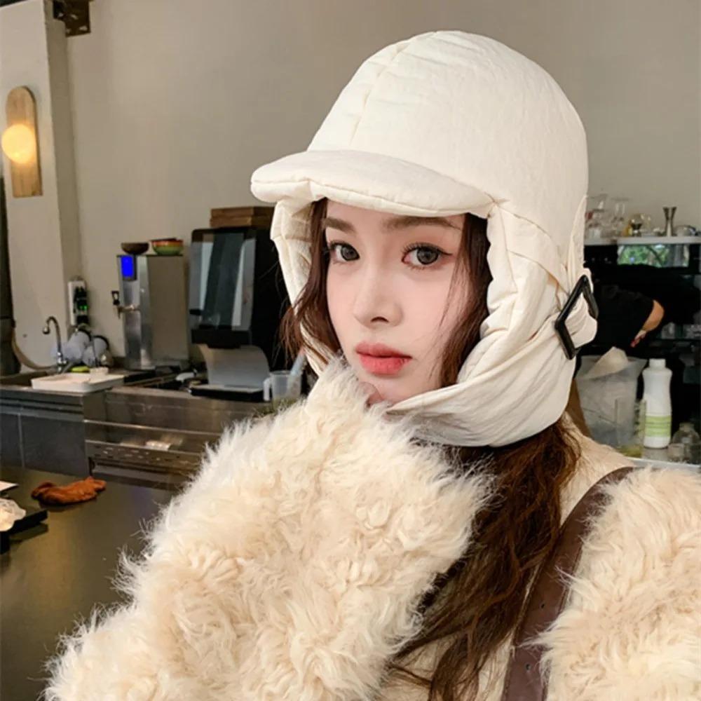 Warm Down Hat Riding and Skiing Hat Balaclava Hat Beanieas Cap Cold Protection Hat Scarf Set Outdoor