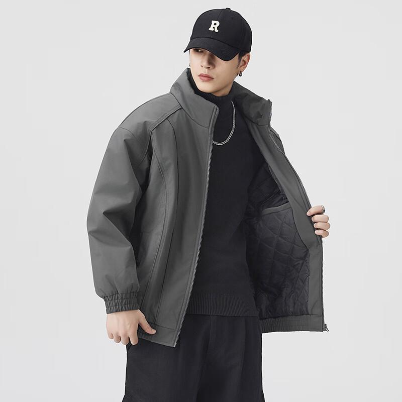 Unisex Winter Padded Stand Collar Jacket