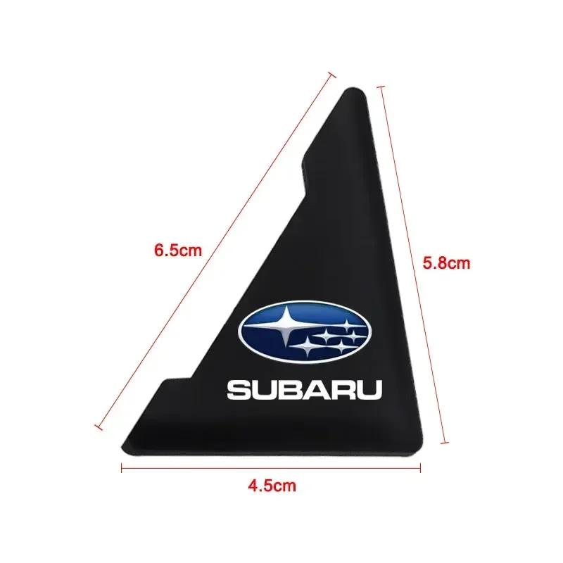 2pcs Car Door Corner Silicone Anti-Scratch Anti-bump Protection Stickers for Subaru Legacy Forester BRZ Impreza Levorg WRX STI