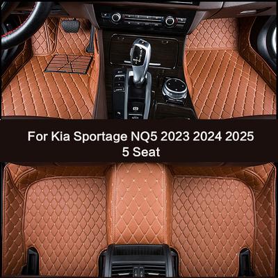 עבור קיה ספורטג' NQ5 2024 2025 5 מושבים שטיחי רצפה לרכב שטיחי רכב מיוחדים שטיח עור אביזרי רכב