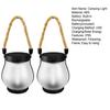 1/2Pcs Solar USB Rechargeable Lantern IP65 Waterproof Flickering Flame Hanging Lantern 2 Modes Outdoor Garden Patio Camping Light