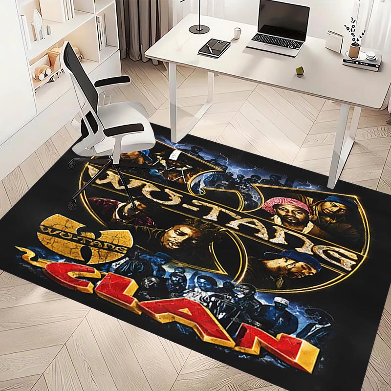 Wu-T-TANG Clans Print Area Rug - Soft,Washable Non-Slip Indoor Mat,Living Room,Home Office Decorative Rug