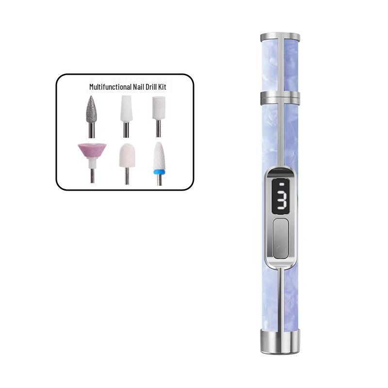 Portable Rechargeable Nail Grinder: Professional Manicure, Polishing, Dead Skin Removal, Nail Repair Tool Set.