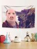 John Pork Smiling Throw Flag Wall Hanging Tapestry  Room Dormitory Decor DoubleSided Design for Bedroom Living Room Decoration