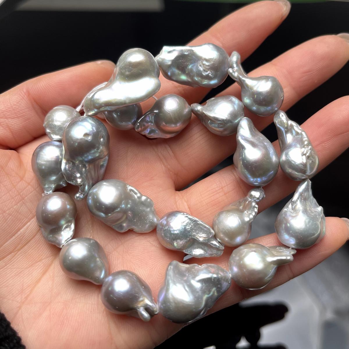 

Подвеска своими руками из серого барочного жемчуга 15x23 мм для изготовления ювелирных изделий своими руками, ожерелья, серег, браслета, бусин, аксессуаров 15x23mm серый