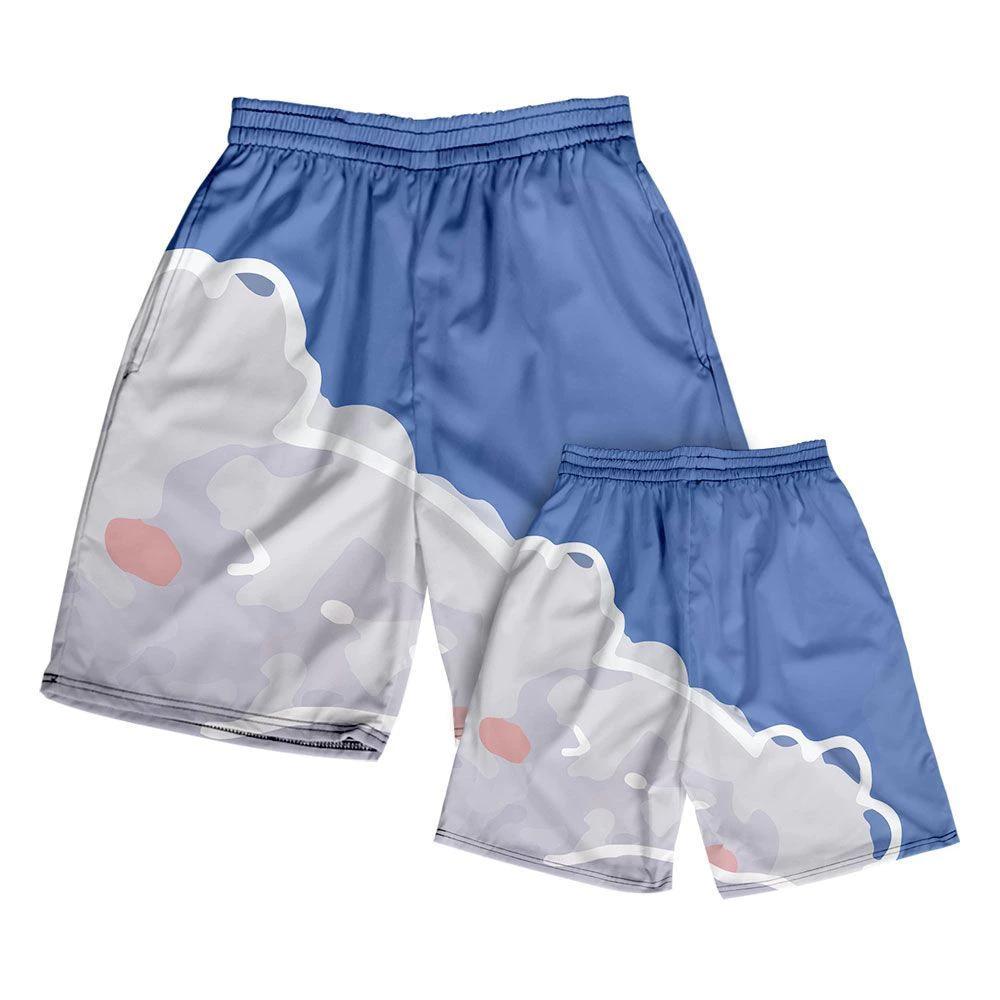 Облачные Боксерские Шорты для Муай Тай и Кикбоксинга с Принтом Быстросохнущие Боевые Искусства Боксерские Унисекс Мужские Женские Детские Боевые Фитнес Спорт Тренировки в Зале S