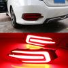 Car Flashing 1 Pair For Honda Civic 2016 2017 2018 Reflector Car LED Tail Light Rear Fog Lamp Bumper Light Auto Bulb Brake Light