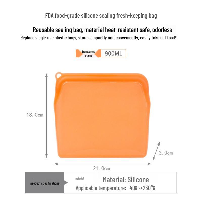 Sheng Bang Rong Silicone Collapsible Fresh-Keeping Lunch Box: Portable, Food-Grade Container for Snacks, Fresh Fruit, and More