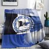DSC Arminia Bielefeld Printed Flannel Blanket, Soft Throw for Bedroom Sofa, Washable,soccer Fan Merchandise, Great Gift.