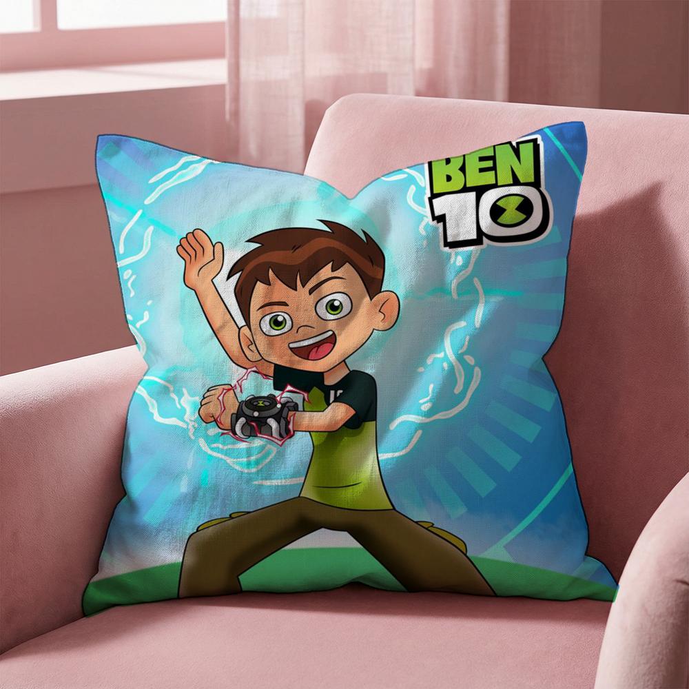 

B-Ben10 CARTOON Cushion Cover Multi-Scene Pillow Cover for Home & Car - Reversible, Soft & Durable for Daily Use 30cmx30cm