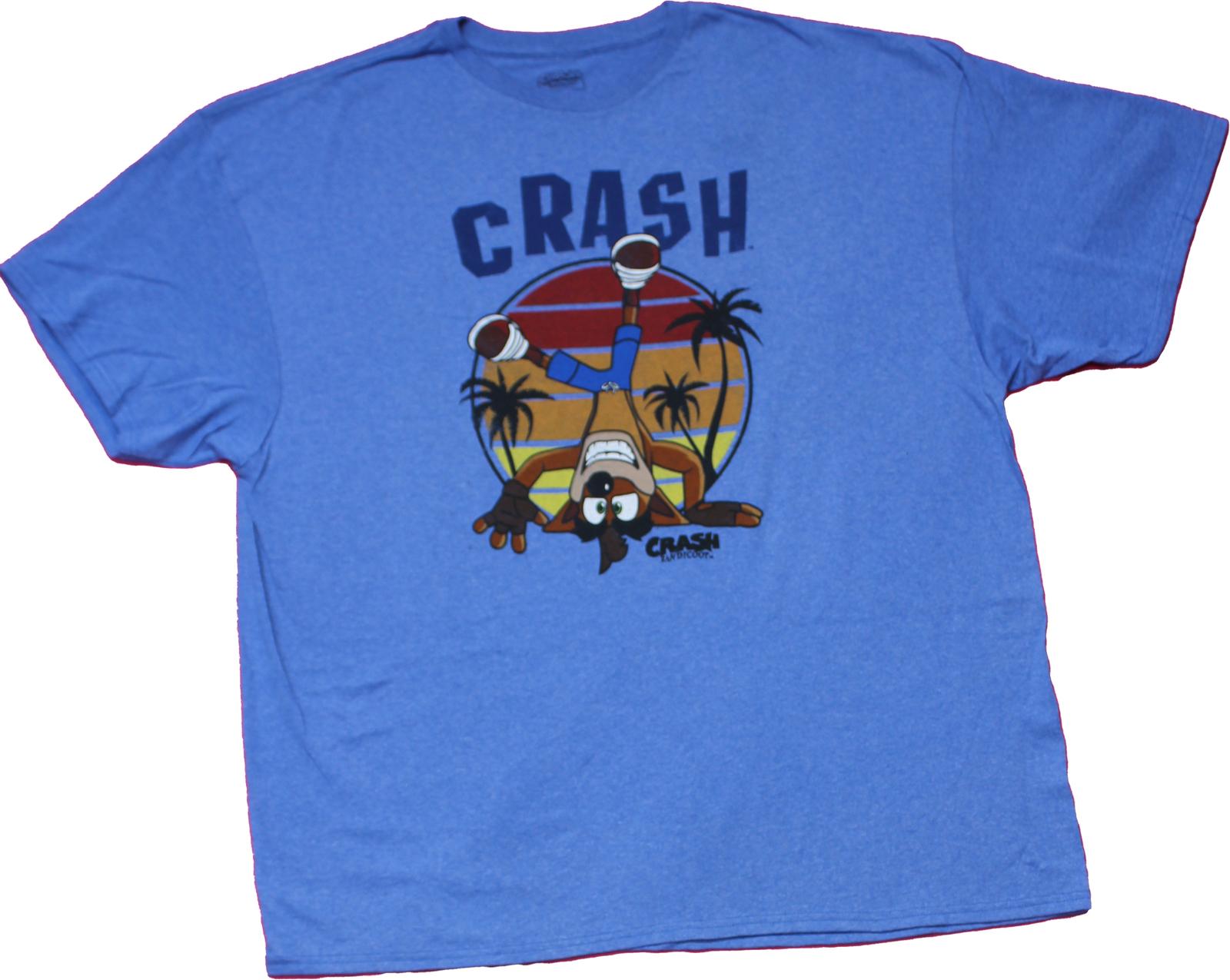 Crash Bandicoot New Adult T-Shirt - Bandicoot doing Head Sd in Circle M