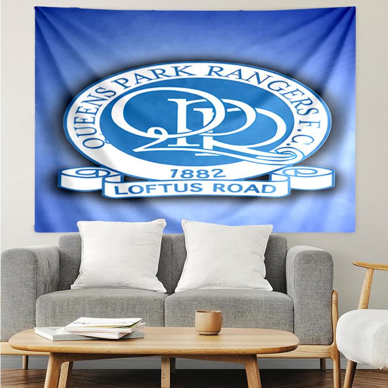 Queens Park Rangers Crest Tapestry, Unique Design Tapestry, Suitable for Bedroom,Livingroom, Playroom,Heartwarming Fan Holiday Gifts