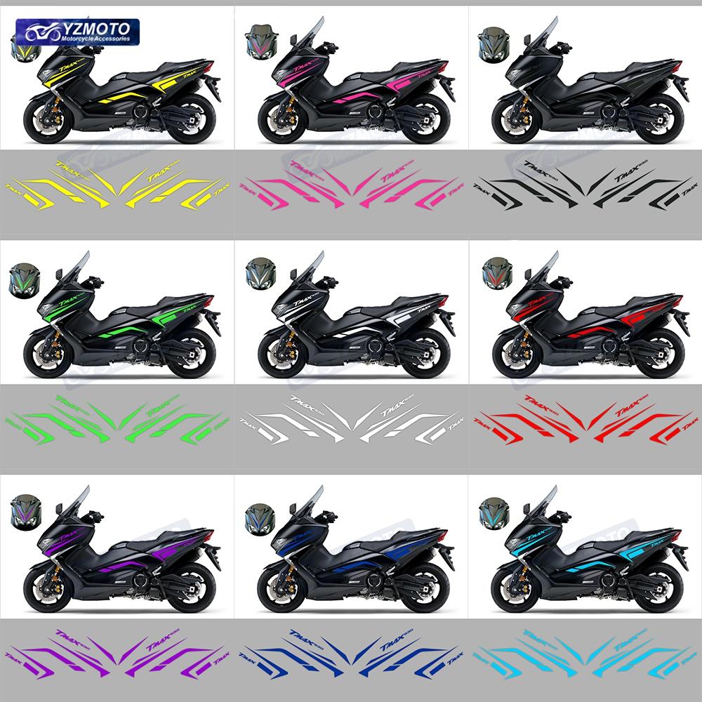 For Yamaha TMAX530 2017 2018 2019 TMAX Motorcycle Accessories Full Car Racing Fairing Sticker Waterproof Body Decal Stickers Kit