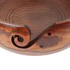 Durable Wood Wooden Yarn Bowl Round Shape With Holes Crochet Yarn Bowl Handmade Yarn Bowl For Knitting