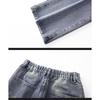 Retro Solid Color Flared Jeans Loose Straight Pants Men Spring Casual Trousers Vintage