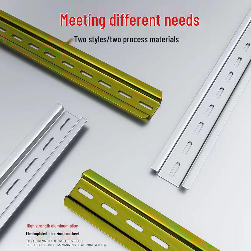 C45 Stainless Steel Thickened DZ47 Circuit Breaker Rail Guide with 35mm Card Slot