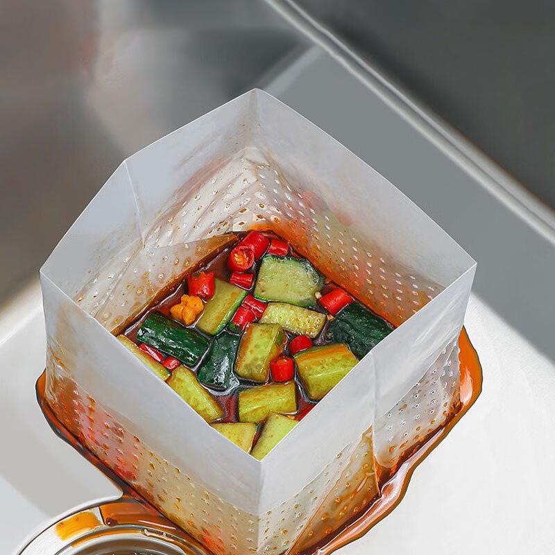 10/30Pcs Stand-Up Garbage Bag Drainage Bag Kitchen Disposable Sink Strainer Bag Kitchen Leftover Vegetable Scraps Bag