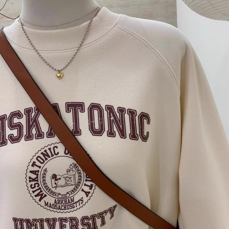 Sweatshirt für Damen Baumwolle Oversize Fleece Verdickt Locker Halber Rollkragen Lässig Pullover Langarm Winter Sweatshirt Top