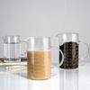 Glass Measuring Cup, 500ml/1000ml High Borosilicate Glass Measuring Cup for Kitchen or Restaurant,Insulated Handle, V-Shaped Spout, Easy To Read