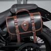 Leather Motorcycle Bag Riding Side Frame Bag Vintage Design Motorcycle Accessories for Rear Seat Side Frame and Electric Scooter