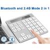 34Key External Numpad Teclado  Numerique 2.4G Wireless Numeric Keypad Programmable Numeric Keyboard with Display