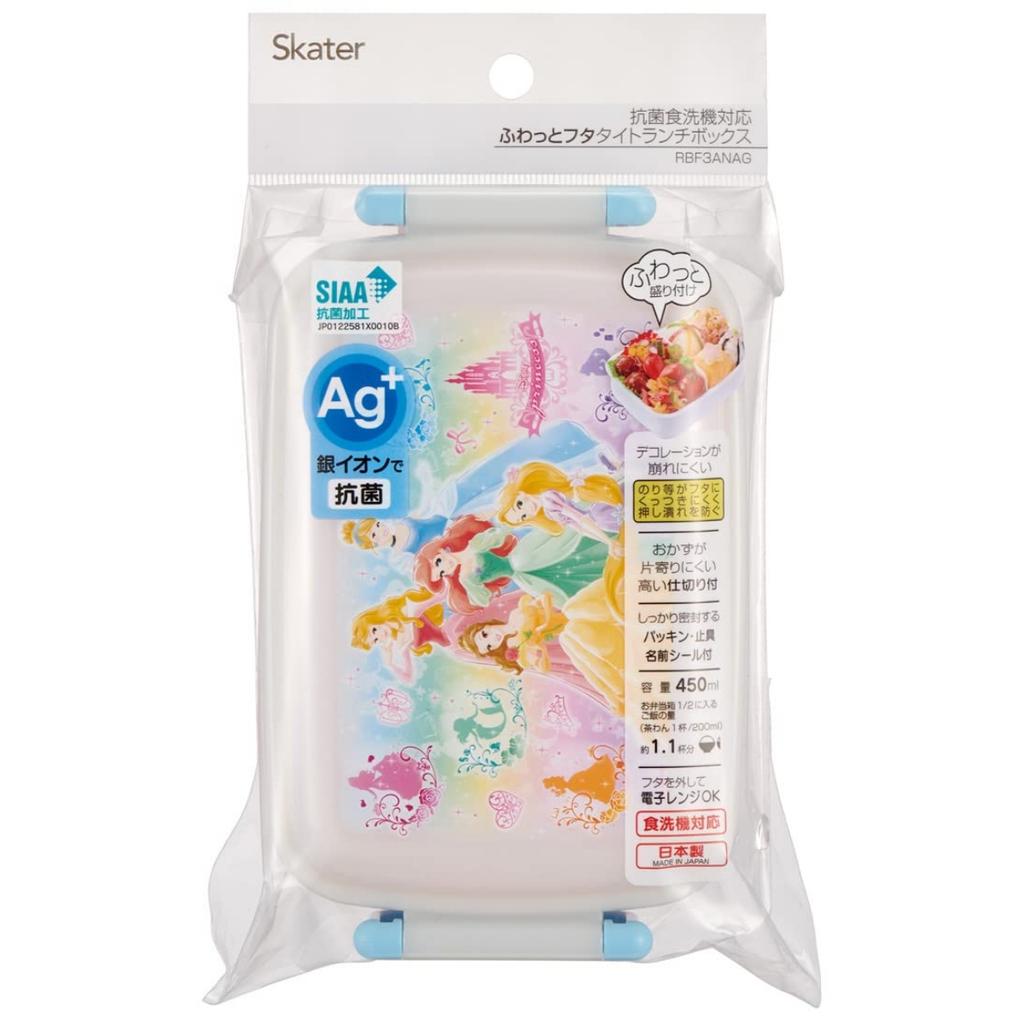 Skater Antibacterial Lunch Disney Princess Made in Children's Box, Fluffy, 450ml, 22, Girl, Japan, RBF3ANAG-A