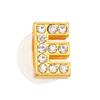 New Gold Letter Alphabet Shoes Charms Metal Button Rhinestone Crown Shoe Decorations Garden Shoes Accessories for Women Man 1PCS