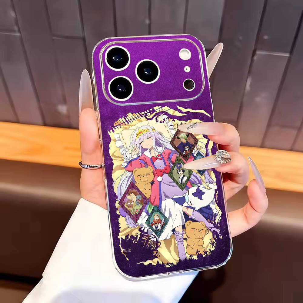Sleepy Demon C-Castle Phone Case For iPhone17,16,15,14,13,12,11 Plus,Pro Max Soft Transparent Cover