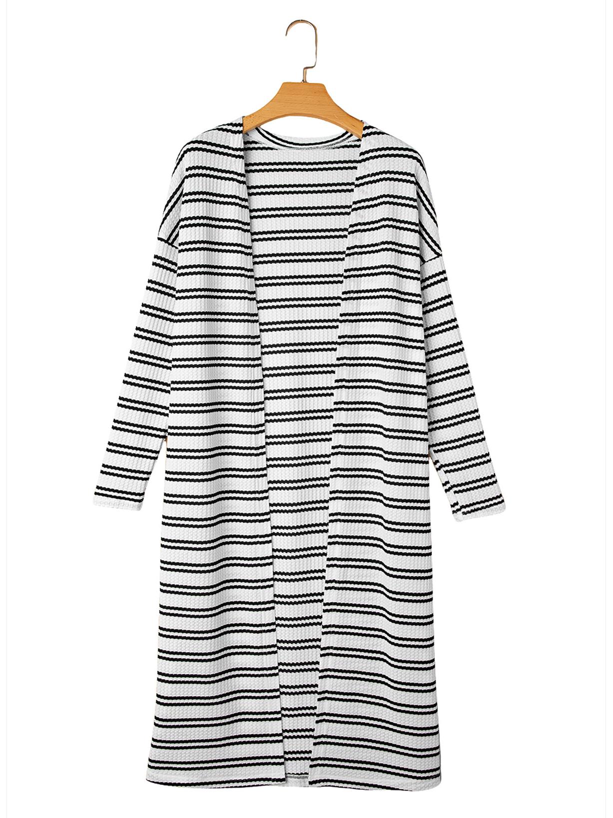 

Женский полосатый повседневный вязаный кардиган Shiying - Осенняя мода XL