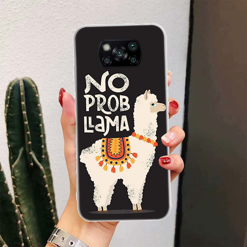 Lama Llama Alpakas Für Xiaomi Poco X6 X3 Nfc X5 X4 F6 F5 Pro Handyhülle X7 F4 Gt F3 F2 F1 M5S M4 M3 5G Fundas Coque