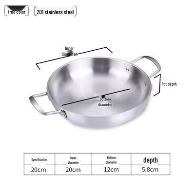 GOWKE Korean Style Stainless Steel Noodle Pot