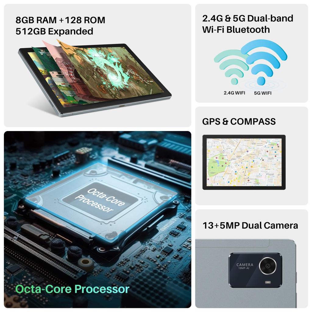 HUION Kamvas Slate 10 WUXGA X Android 13 with 8GB LPDDR4 X 128GB 512GB TF Card 6000mAh 5MP and 13MP Dual GMS and Japanese Instruction Manual Tablet,