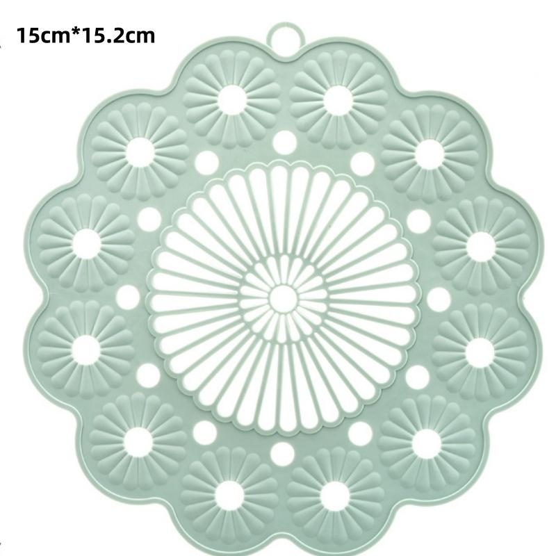 Silicone Flower Coasters Heat Insulation Anti-scald Waterproof Mats Creative Scandinavian Style Coffee Coaster Kitchen Accessory
